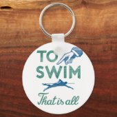 Porte-clés Nager Est Tout - Natation Blue Aqua (Recto)
