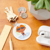 Porte-clés Nager Garçon en lunettes et Casquette de natation