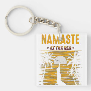 Porte-clés Namaste at the Sea - Yoga Sunset Meditation Beach