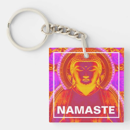 Porte-clés Namaste Bouddha (Devant)