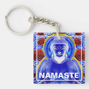 Porte-clés Namaste Bouddha