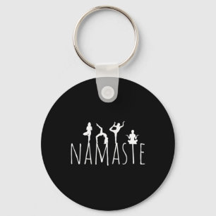 Porte-clés Namaste Postures de Yoga Zen Fitness Femmes Vêteme