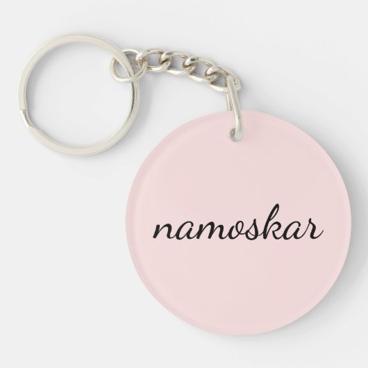 Porte-clés Namaste Vibes | Conception de méditation de yoga r (Devant)