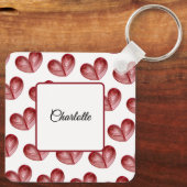 Porte-clés Name on Back, I Heart to Quill 2.5-in Keychain (Verso)