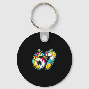Porte-clés Nana drôle 67 Glace qui coule Mème Six Sept Généra