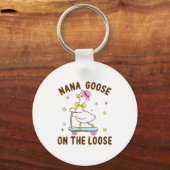 Porte-clés Nana Goose On The Loose Funny Birthday Matching Fa (Recto)