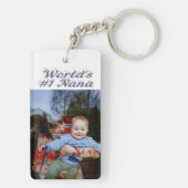 Porte-clés Nana photo gris texte Fête des mères (Dos)