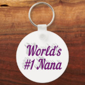 Porte-clés Nana violet texte Fête des mères (Recto)