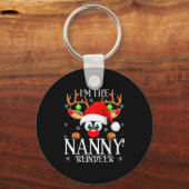 Porte-clés Nanny Reindeer Christmas Family Matching Group Fun (Recto)