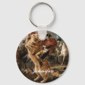 Porte-clés Napoléon chevauchant un chat de bataille géant (Verso)