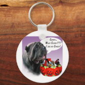 Porte-clés Napolitain Mastiff bonbon d'Halloween (Recto)