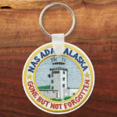 Porte-clés NAS Adak, Porte - clé de l'Alaska "parti mais pas  (Recto)