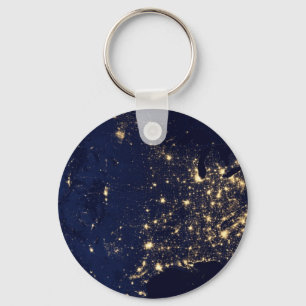 Porte-clés Nasa Lights from Space USA