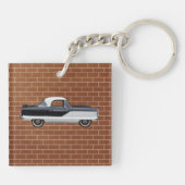 Porte-clés Nash noir et blanc Metropolitan (Dos)
