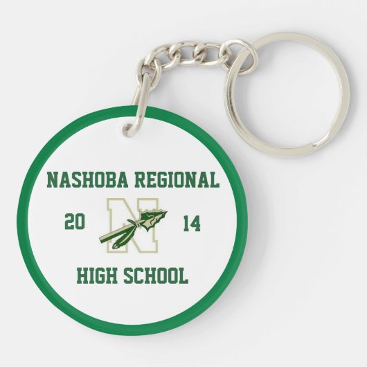 Porte-clés Nashoba Regional - Toujours un chef - Année de cla (Dos)