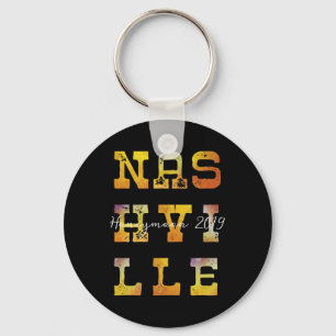 Porte-clés Nashville Trip T Shirt 2019 Lune De Miel Mariée Et