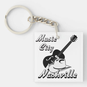 Porte-clés Nashville. Ville de musique