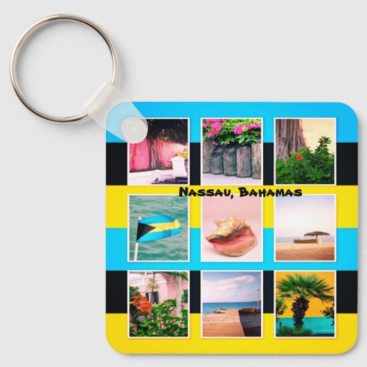 Porte-clés Nassau, Bahamas (Recto)