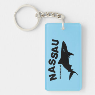Porte-clés Nassau - Les Bahamas Shark Diving T-Shirt