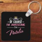 Porte-clés Natalia Bien sûr Je suis un nom génial (Verso)
