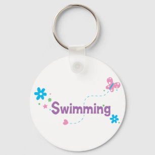 Porte-clés Natation de flottement de jardin