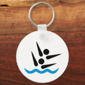 Porte-clés Natation synchronisée (Recto)