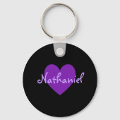Porte-clés Nathaniel en violet (Recto)