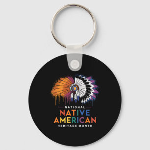 Porte-clés National Native American Heritage Moth Heart
