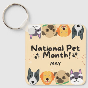 Porte-clés National Pet Month