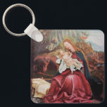 PORTE-CLÉS NATIVITÉ AVEC ANGELS - MAGIE DE NOËL<br><div class="desc">Ambiance colorée et magique de Noël par le peintre allemand Matthias Grunewald,  Détails du deuxième état du Retable Isenheim,  style expressif et intense de l'art médiéval de l'Europe Centrale au 16ème siècle.Huile sur bois.</div>
