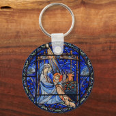 Porte-clés Nativité du style Verre Trait (Recto)