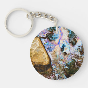 Porte-clés nature abstraite eau morte
