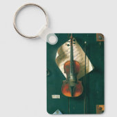 Porte-clés Nature morte avec un vieux violon de William Micha (Recto)