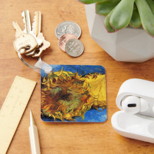 Porte-clés Nature morte Deux tournesols coupés par Vincent va