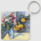 Porte-clés Nature morte Fleurs dans un vase de Paul Cezanne (Dos)