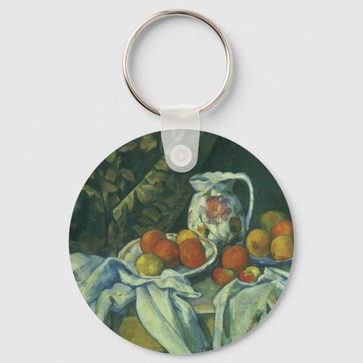 Porte-clés Nature morte, rideau et pichet de Paul Cézanne (Recto)