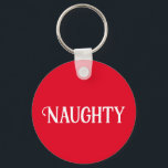 Porte-clés Naughty Nice double face<br><div class="desc">Es-tu coquin ou coquin ? Ce porte - clé de Noël a deux côtés pour les deux humeurs.</div>