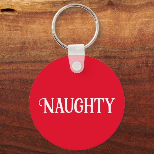 Porte-clés Naughty Nice double face (Recto)