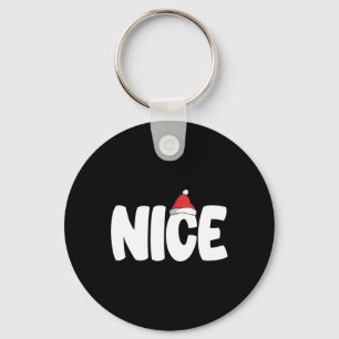 Porte-clés Naughty Ou Nice Drôle Correspondant Famille De Noë