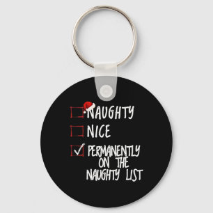 Porte-clés Naughty Ou Nice Drôle Noël Liste