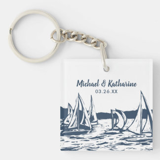 Porte-clés Nautical Sailboat Porte - clé Mariage Favoriser