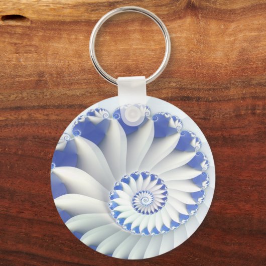 Porte-clés Nautilus bleu (Recto)