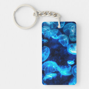 Porte-clés Nautique Blue Jellyfish Marine Life