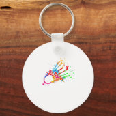 Porte-clés Navette colorée Badminton (Recto)
