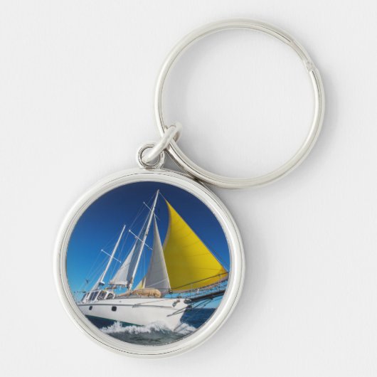 Porte-clés Navigation d'océan dans un yacht (Devant)