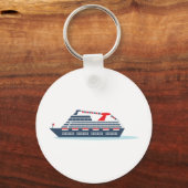 Porte-clés Navire de croisière océanique (Recto)