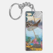 Porte-clés Navire de voiles débarquant l'ancre (Devant gauche)