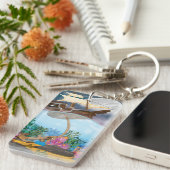 Porte-clés Navire de voiles débarquant l'ancre (Devant droit)