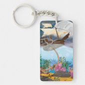 Porte-clés Navire de voiles débarquant l'ancre (Devant)