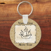 Porte-clés Navire pirate. (Recto)